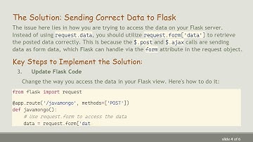 Solving the Empty Object Issue: Sending Data from Ajax to Flask