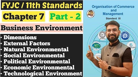O.C.M. | Chapter 7 | Business Environment | External Factors | Part 2 | Class 11th | Hiren Sir |