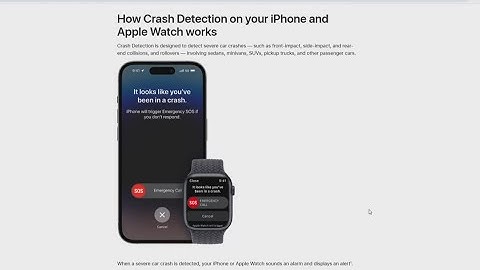 Understanding the crash detection feature on the iPhone