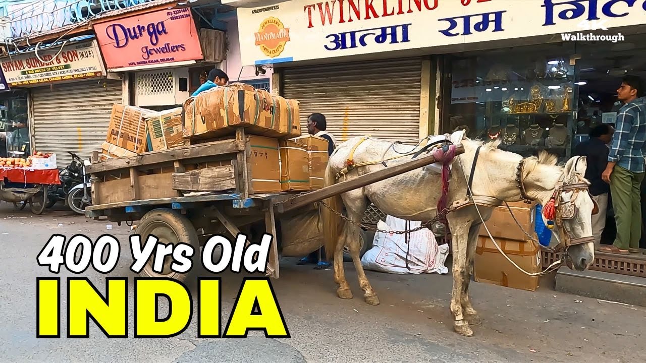 🇮🇳 India’s 400 Year Old Market | Chandani Chowk, Old Delhi | 4K Walking Tour
