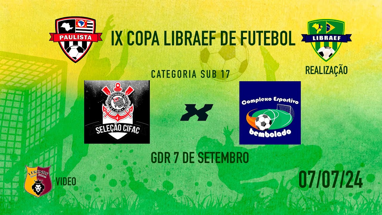 Sub 17   Seleção Cifac x Bembolado