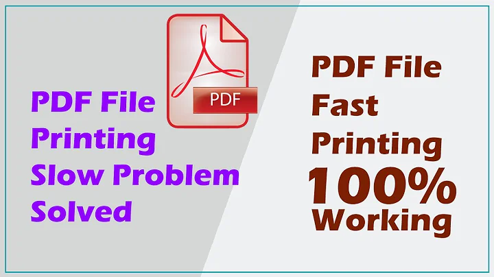 Fix PDF File Print Very Slow Problems Issue | How to make PDF file fast printing-Hindi