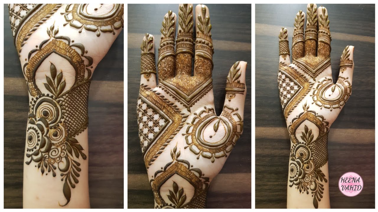 Beautiful Front Hand Dubai henna design 2021 || Heena Vahid. - YouTube