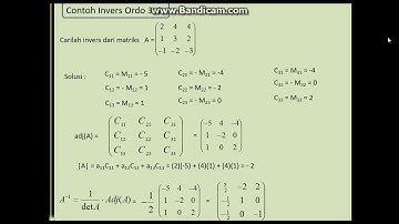 Video Pembelajaran Virtual (Determinan dan Invers Matriks)