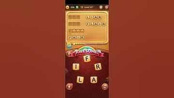 Word Connect Puzzle Level 147 Walkthrough [Bonus Words & Answers] #shorts