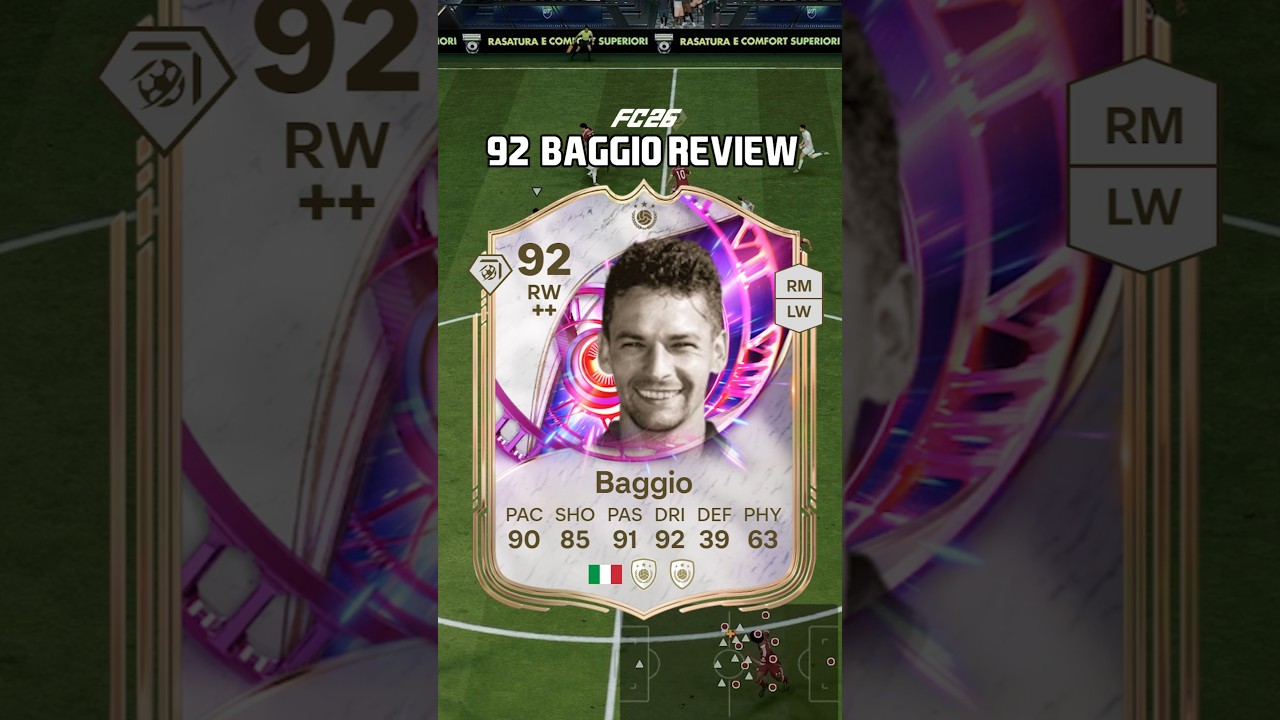 92 Baggio Review in FC 26, come on EA.. Baggio isn't fodder material 😡 