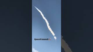 SpaceX Launch from Beach House! 🚀🏖️ Epic Rocket View