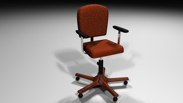 Maya tutorial : How to model and rig and Office chair ( Part 1 of 2 )