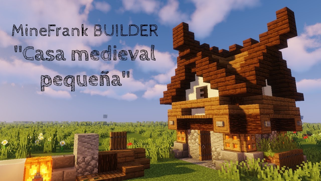 Casa Medieval Madera #minecraft