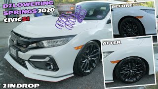 INSTALLING D2 SPRINGS ON MY 2020 CIVIC SI