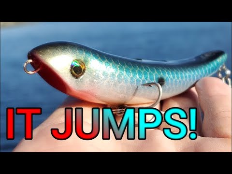 Making Fishing Lures, Making a Topwater Fishing Lure, IT JUMPS!  #topwaterlure #topwaterfishing 