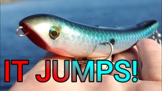 Making Fishing Lures, Making a Topwater Fishing Lure, IT JUMPS!   #topwaterlure #topwaterfishing