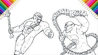 How to Draw Kong vs Scar King | Godzilla x Kong: The New Empire