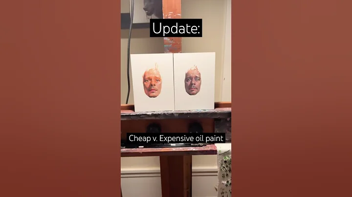 UPDATE: Cheap v. Expensive oil paint #artist #artchallenge #oilpainting
