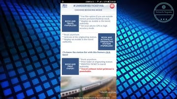 How to  Book  Unreserved  Local  train  ticket  in paperless  mode using  uts app