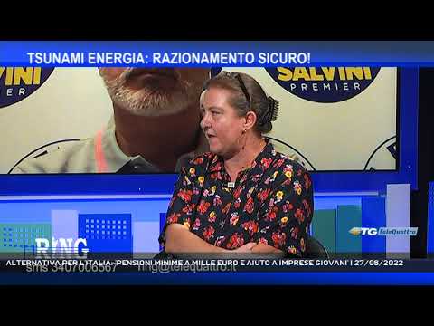 ALTERNATIVA PER L'ITALIA: 'PENSIONI MINIME A MILLE EURO E AIUTO A IMPRESE GIOVANI' | 27/08/2022