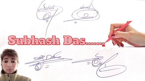 Subhash Das name signature in English#name signature with arooj