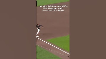 If defense won MVPs, Matt Chapman would have a shelf full already.#baseballszn #baseball  #mlb