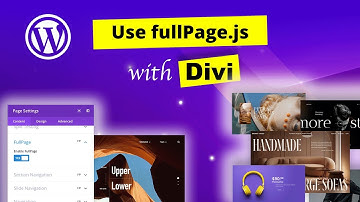 Use fullPage.js in Divi - Tutorial