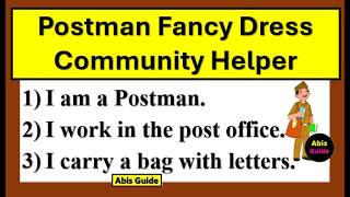 Postman Fancy Dress | Community helpers fancy dress | Fancy dress competition | Postman Essay