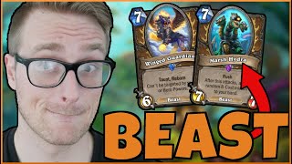 Видео BIG BEASTS Can't be BEAT (Embiggen Quest Druid) | Ashes of Outland | Wild Hearthstone (автор: Roffle)