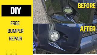 Easy DIY Fix a bumper dent for free! (Just raid the kitchen)