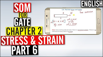 Chapter 2 | Stress and strain Part 6 | SOM | Atharva Gate Academy
