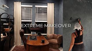 Download Lagu home makeover: extreme office, mudroom, \u0026 powder bath transformation *diy lime wash \u0026 wallpaper* MP3