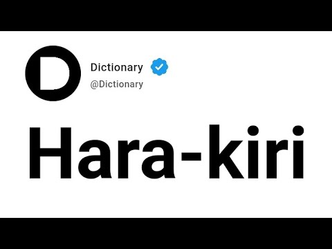 Hara Kiri Meaning In English