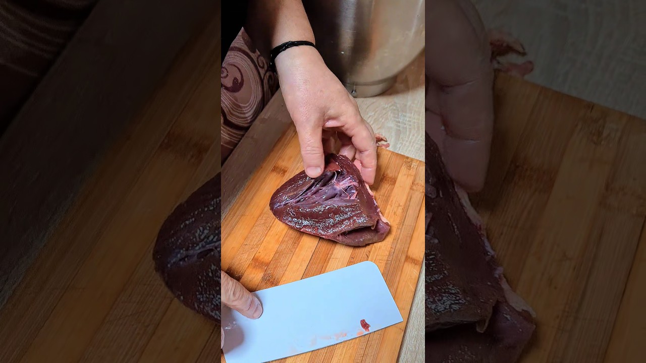 Inima de struț  gătită  la Grill 