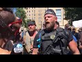 Armed militia black lives matter protesters collide in louisville marches