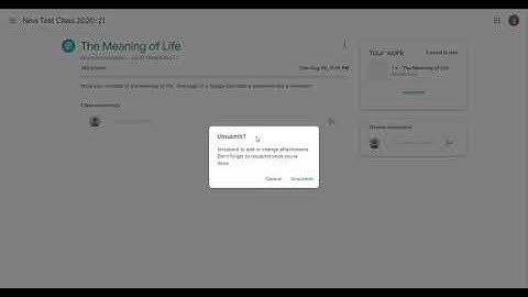 Unsubmit and Resubmit to Google Classroom