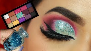 Affordable Glitter Eye Makeup for Party | Step by Step | Using Mars 15 Fantasy eyeshadow palette screenshot 2