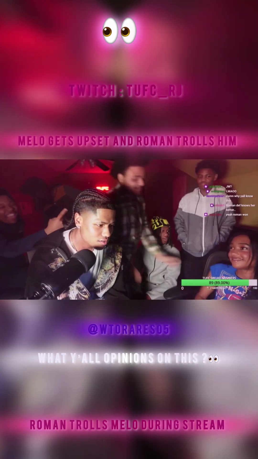 Roman trolls Melo during stream ?? #explorepage #fyp #jesuslovesyou #subscribe