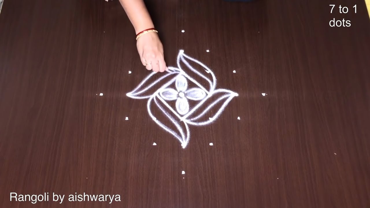 Flower Rangoli Designs Manchi Muggulu