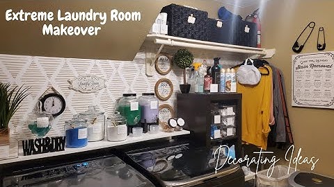 DRAB TO FAB●Extreme Laundry Room Makeover on a budget 2o23●Before & After Reveal●BIG TRANSFORMATION
