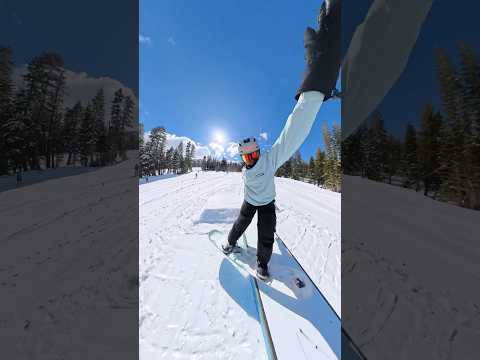 I’m terrible at Lip Slides on the box 🤣 #snowboarding #terrainpark #kirkwood