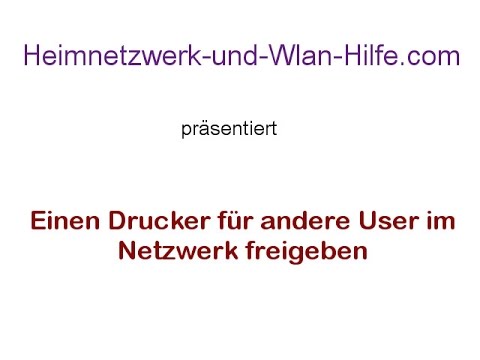 Video: So Finden Sie Einen Drucker Im Netzwerk