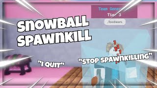 I Spawn Killed Until They Rage Quit | Roblox Bedwars