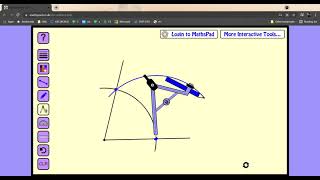 Constructing Angle Bisector with Mathspad