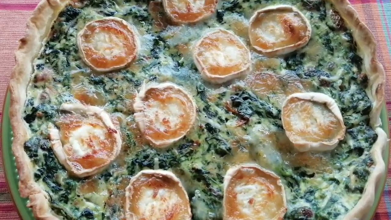 Quiche de espinacas y queso de cabra