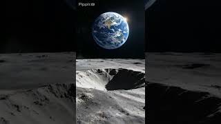 This is How Earth Appears From Lunar Surface 😍 #astronomy #cosmos