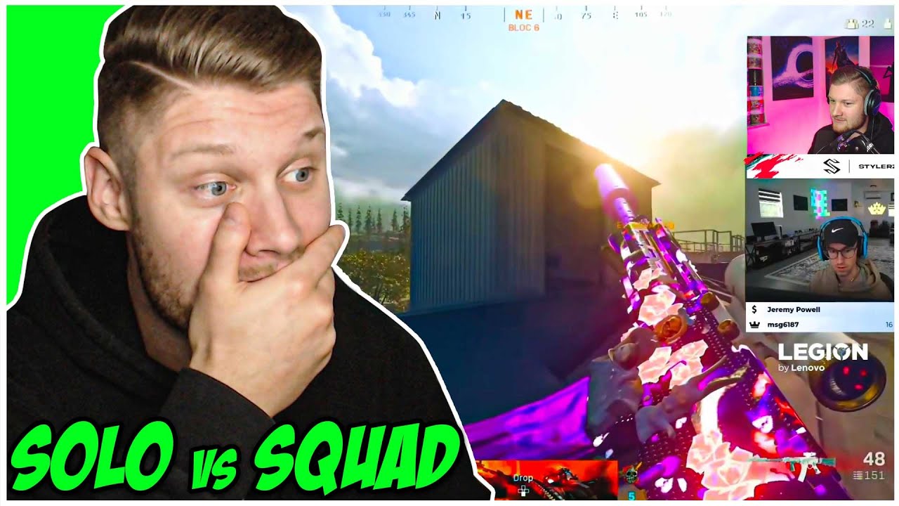 Der MOVEMENT KING spielt SOLO vs SQUAD im Besten Warzone Modus! (Harte Challenge) | STYLERZ reagiert