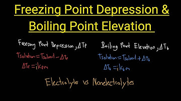 Freezing Point Depression & Boiling Point Elevation | Chemistry Colligative Properties