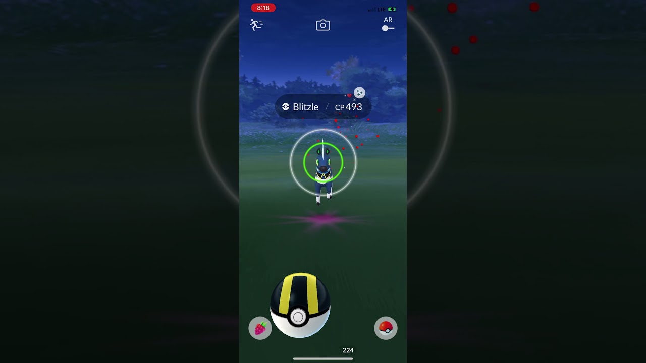 Catching Shiny Fashion Event Collar Blitzle In Pokémon Go