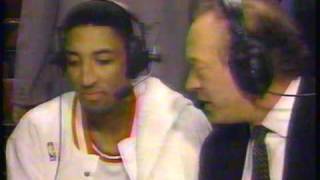 Michael Jordan Post Game Interview vs Seattle. Supersonics with Craig Sager. 1995-1996 Season.