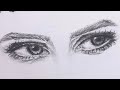 Simple eye pencil sketch for beginners ✍️