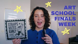 FINALS WEEK AT ART SCHOOL 💫 (we're so back)