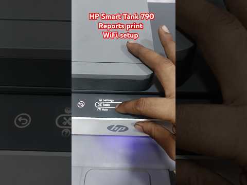 HP Smart Tank 790 Reports print WiFi setup Print cartridge replace ID Card Print #hp #service