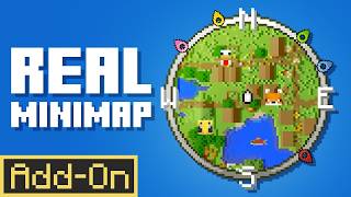 REAL MINIMAP ADDON Makes Minecraft Bedrock Way Better For Players! screenshot 1